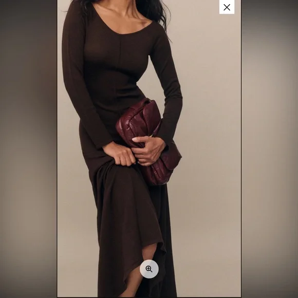 Reformation Livia Regenerative Merino Sweater Long Sleeve Dress Size S - Picture 1 of 6